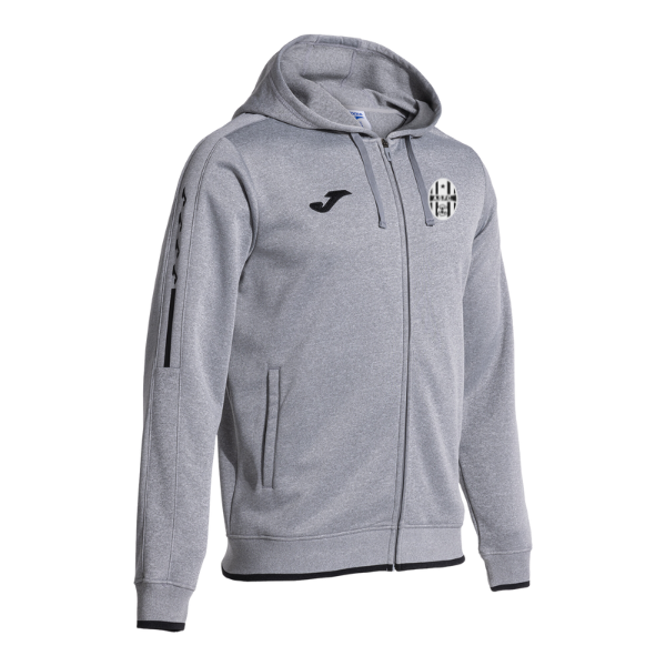 Albion Star Coaches OLIMPIADA ZIP-UP HOODIE MELANGE GREY BLACK